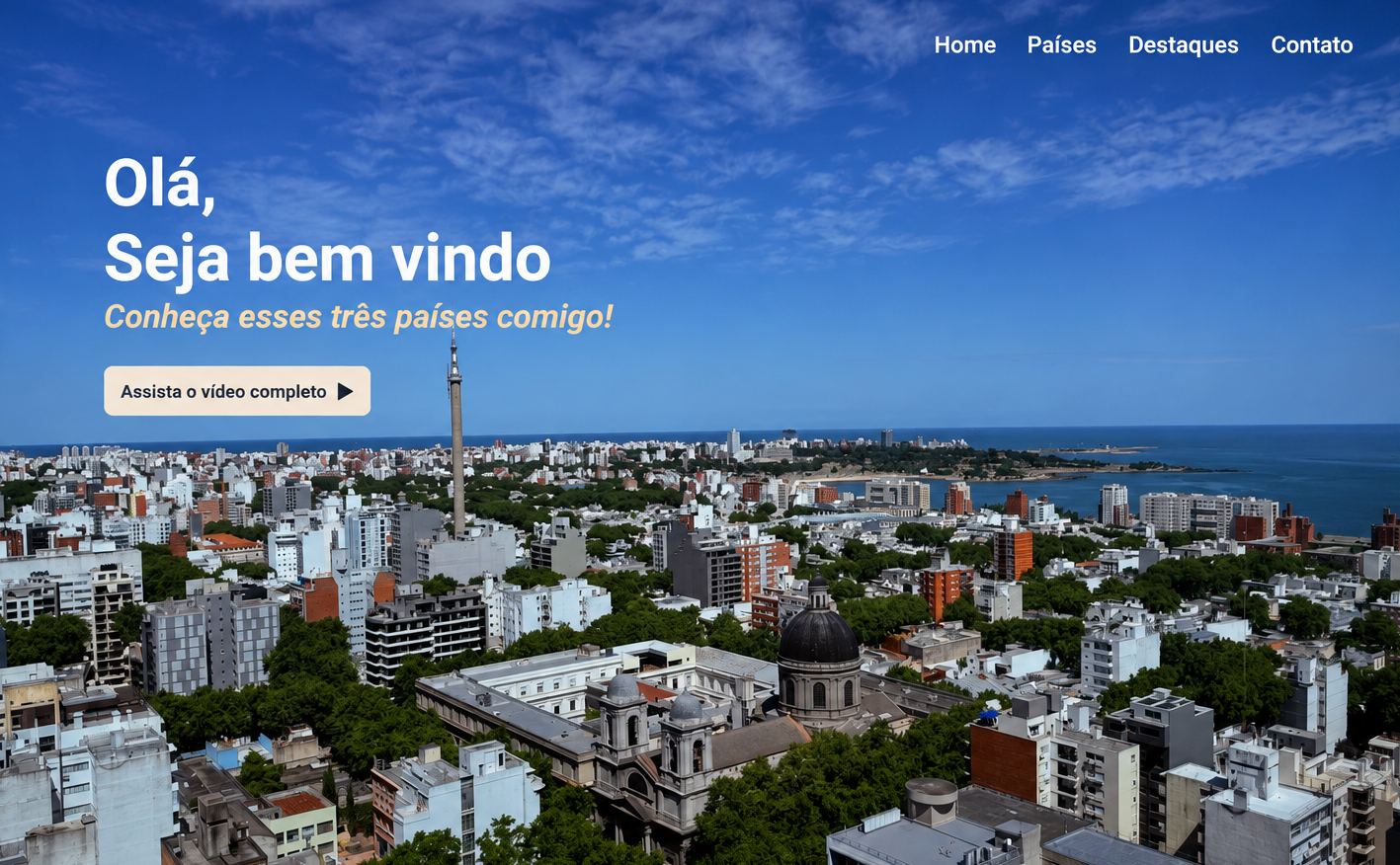 Preview do projeto Landing Page Viagem